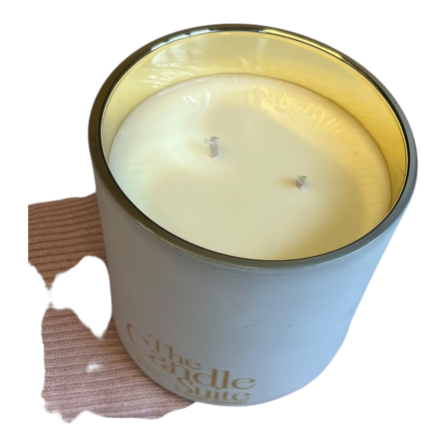 Two cotton wicks soy wax candle