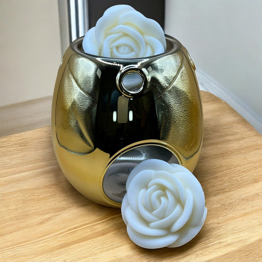 Glass Gold Wax Melt Burner and Soy Wax Melts