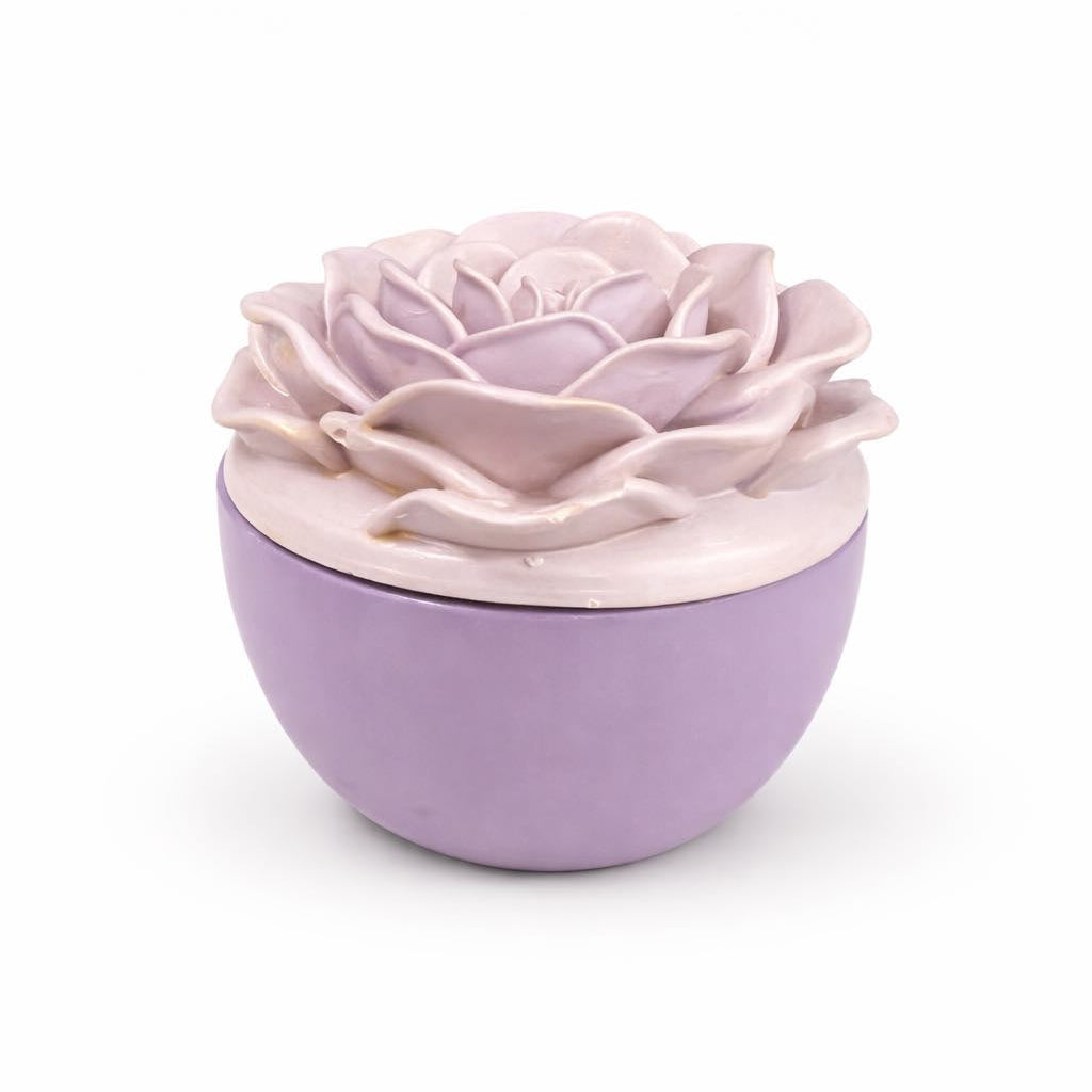 Handmade Rose Candle Jar with Soy Candle - Handcrafted by Sarmi