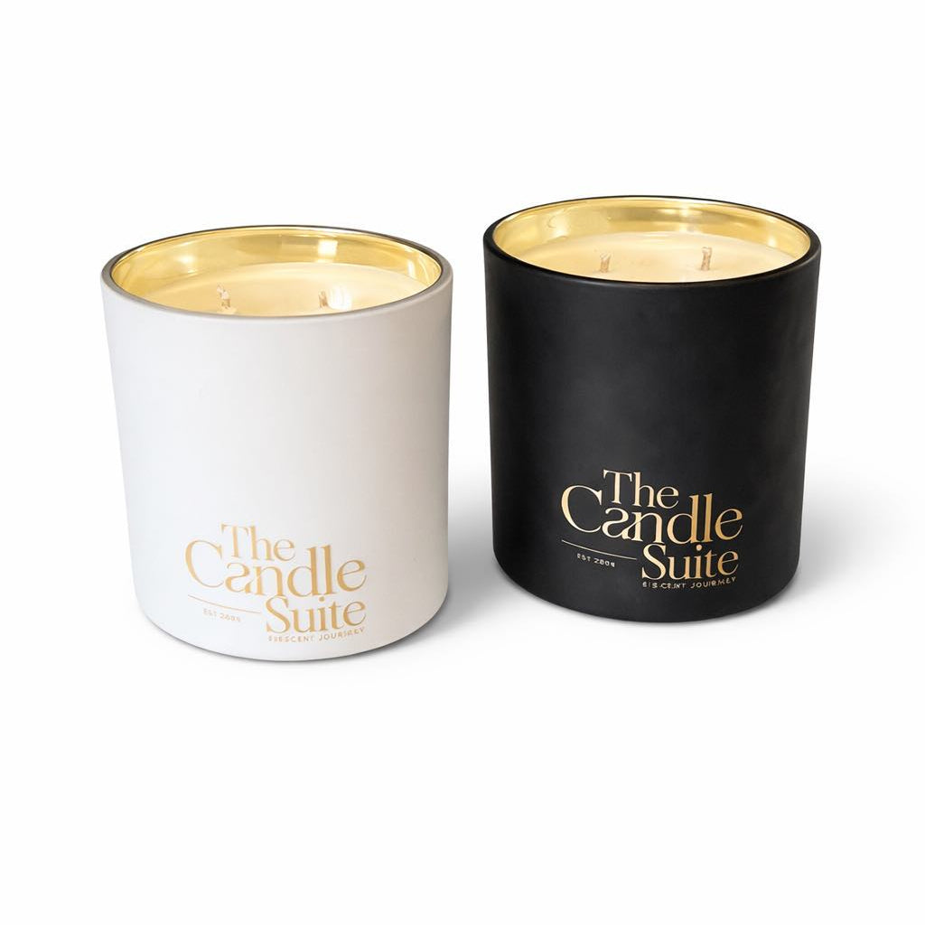 Luxury Soy Wax Candle – 350g | Black or White | Handmade Scented Candle