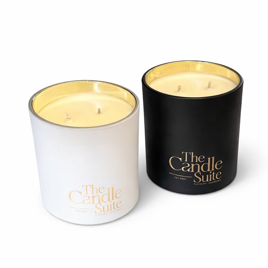 Luxury Soy Wax Candle – 350g | Black or White | Handmade Scented Candle