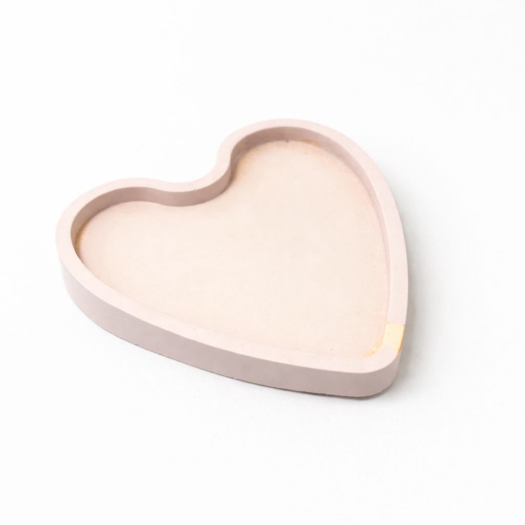 Heart-shaped light on a white background