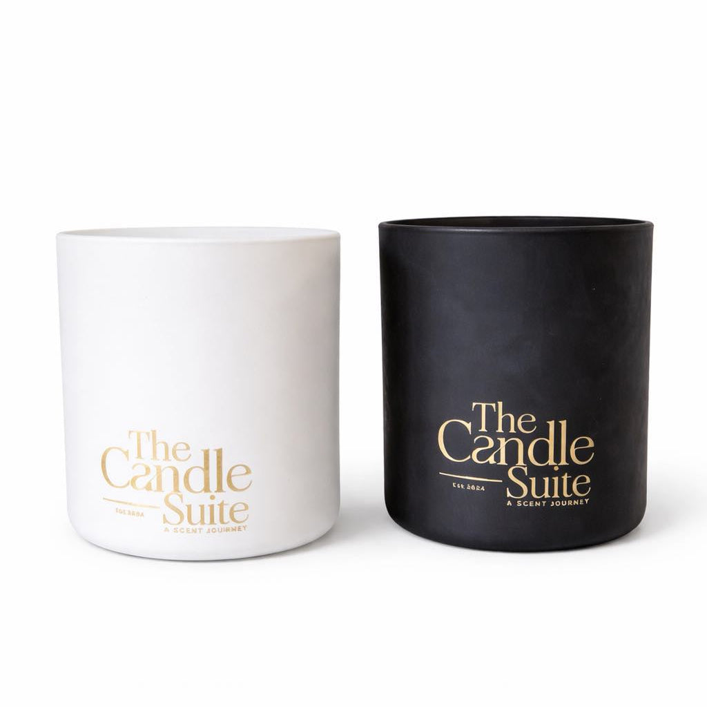 Luxury Soy Wax Candle – 350g | Black or White | Handmade Scented Candle