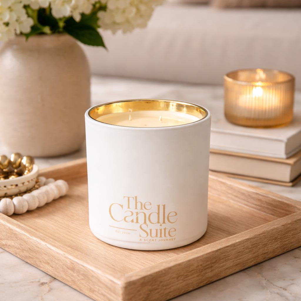 Luxury Soy Wax Candle – 350g | Black or White | Handmade Scented Candle