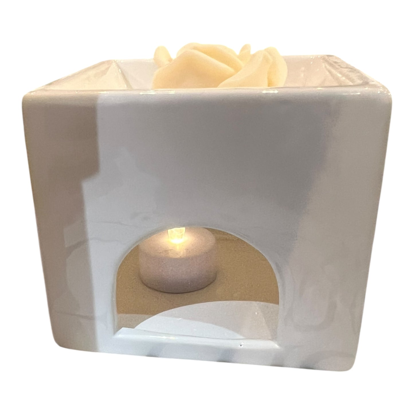 Country Cottage Wax Melt Burner and Wax Melts with Botanicals